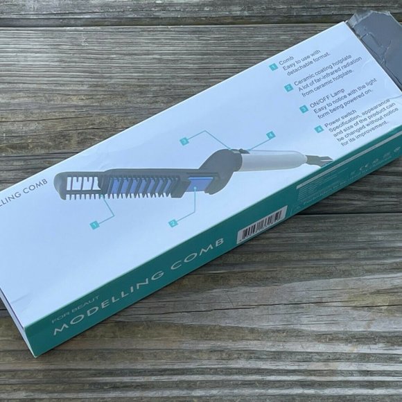 Modelling Comb Hair Straightener Electric Men Beard Styling Comb Brush Multifunc - Picture 5 of 9